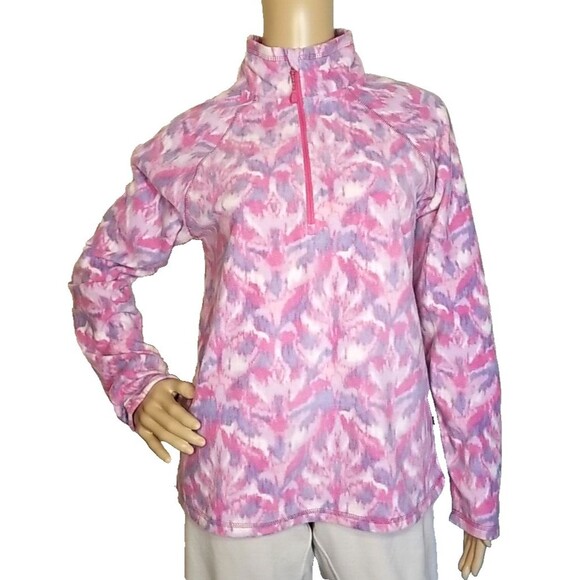 NEW Women's Eddie Bauer 1/4 Zip Pink Polar Fleece Pullover Size Small NWT    T14 - Picture 1 of 8